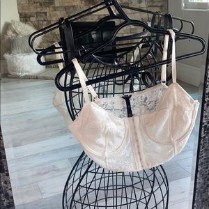 White Lace Corset Bra/Crop Top